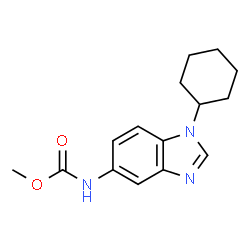 ChemSpider 2D Image | Methyl (1-cyclohexyl-1H-benzimidazol-5-yl)carbamate | C15H19N3O2