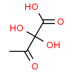 ChemSpider 2D Image | 2,2-Dihydroxy-3-oxobutanoic acid | C4H6O5