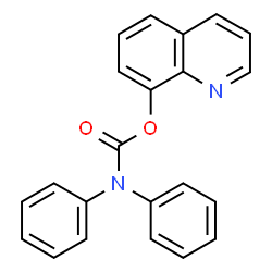 ChemSpider 2D Image | 8-Quinolinyl diphenylcarbamate | C22H16N2O2
