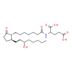 ChemSpider 2D Image | N-[(15S)-15-Hydroxy-1,9-dioxoprost-13-en-1-yl]glutamic acid | C25H41NO7