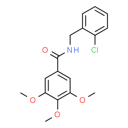 ChemSpider 2D Image | N-(2-Chlorobenzyl)-3,4,5-trimethoxybenzamide | C17H18ClNO4