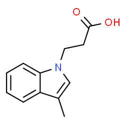 ChemSpider 2D Image | 3-(3-Methyl-1H-indol-1-yl)propanoic acid | C12H13NO2