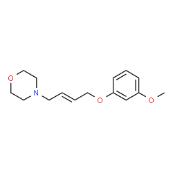 ChemSpider 2D Image | 4-[(2E)-4-(3-Methoxyphenoxy)-2-buten-1-yl]morpholine | C15H21NO3