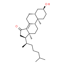 ChemSpider 2D Image | (3beta,5beta,9beta,10alpha,13alpha)-3-Hydroxycholest-8(14)-en-15-one | C27H44O2