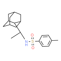 ChemSpider 2D Image | N-{(1R)-1-[(1R,3S,5R,7R)-Adamantan-2-yl]ethyl}-4-methylbenzenesulfonamide | C19H27NO2S
