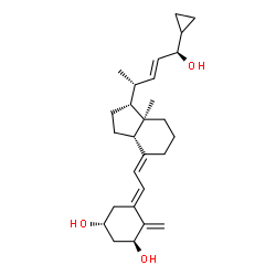 ChemSpider 2D Image | (1S,3R,5E,7E,22E,24R)-26,27-Cyclo-9,10-secocholesta-5,7,10,22-tetraene-1,3,24-triol | C27H40O3