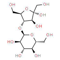 ChemSpider 2D Image | 4-O-alpha-D-Glucopyranosyl-alpha-D-fructofuranose | C12H22O11