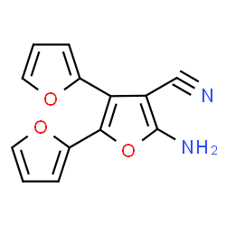 ChemSpider 2D Image | 5'-Amino-2,2':3',2''-terfuran-4'-carbonitrile | C13H8N2O3