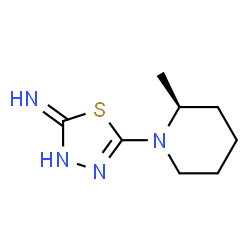 ChemSpider 2D Image | 5-[(2S)-2-Methyl-1-piperidinyl]-1,3,4-thiadiazol-2-amine | C8H14N4S