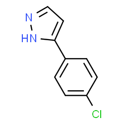 ChemSpider 2D Image | 3-(4-Chlorophenyl)pyrazole | C9H7ClN2