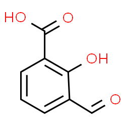 ChemSpider 2D Image | 3-formylsalicylic acid | C8H6O4