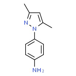 ChemSpider 2D Image | 4-(3,5-Dimethyl-1H-pyrazol-1-yl)aniline | C11H13N3