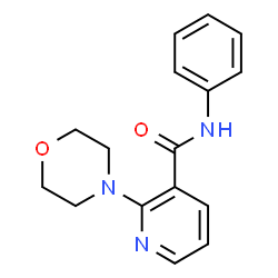 ChemSpider 2D Image | 2-(4-Morpholinyl)-N-phenylnicotinamide | C16H17N3O2