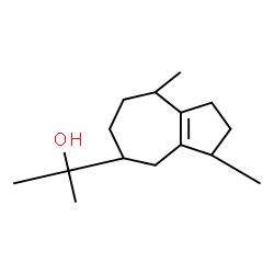 ChemSpider 2D Image | 2-[(3S,5R,8R)-3,8-Dimethyl-1,2,3,4,5,6,7,8-octahydro-5-azulenyl]-2-propanol | C15H26O