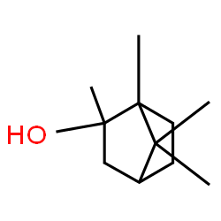 ChemSpider 2D Image | (1R,2S,4R)-1,2,7,7-Tetramethylbicyclo[2.2.1]heptan-2-ol | C11H20O