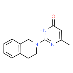 ChemSpider 2D Image | 2-(3,4-Dihydro-2(1H)-isoquinolinyl)-6-methyl-4(1H)-pyrimidinone | C14H15N3O