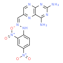 ChemSpider 2D Image | 6-{(Z)-[(2,4-Dinitrophenyl)hydrazono]methyl}-2,4-pteridinediamine | C13H10N10O4