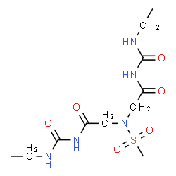 ChemSpider 2D Image | 2,2'-[(Methylsulfonyl)imino]bis[N-(ethylcarbamoyl)acetamide] | C11H21N5O6S