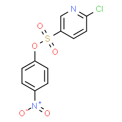 ChemSpider 2D Image | 4-Nitrophenyl 6-chloro-3-pyridinesulfonate | C11H7ClN2O5S