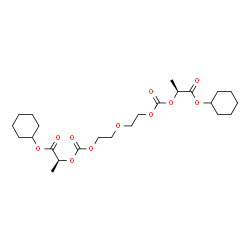 ChemSpider 2D Image | Dicyclohexyl (2S,14S)-2,14-dimethyl-4,12-dioxo-3,5,8,11,13-pentaoxapentadecane-1,15-dioate | C24H38O11
