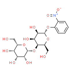 ChemSpider 2D Image | 2-Nitrophenyl 4-O-beta-L-talopyranosyl-alpha-L-talopyranoside | C18H25NO13