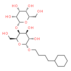 ChemSpider 2D Image | 4-Cyclohexylbutyl 4-O-beta-L-talopyranosyl-alpha-L-galactopyranoside | C22H40O11