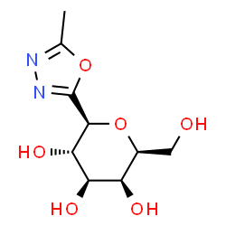 ChemSpider 2D Image | (6S)-2,6-Anhydro-6-(5-methyl-1,3,4-oxadiazol-2-yl)-D-galactitol | C9H14N2O6
