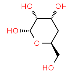 ChemSpider 2D Image | 4-Deoxy-alpha-D-ribo-hexopyranose | C6H12O5