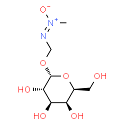 ChemSpider 2D Image | [(E)-Methyl-ONN-azoxy]methyl alpha-L-galactopyranoside | C8H16N2O7