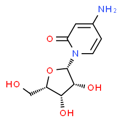 ChemSpider 2D Image | 4-Amino-1-(beta-L-lyxofuranosyl)-2(1H)-pyridinone | C10H14N2O5
