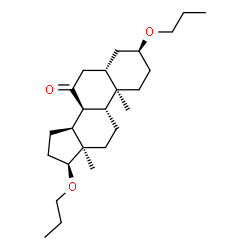 ChemSpider 2D Image | (3beta,5beta,8alpha,9beta,10alpha,13alpha,17beta)-3,17-Dipropoxyandrostan-7-one | C25H42O3
