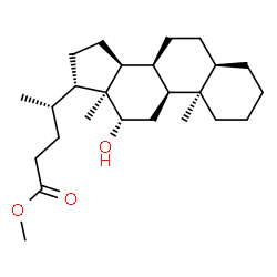 ChemSpider 2D Image | Methyl (5beta,9beta,12beta,13alpha,20S)-12-hydroxycholan-24-oate | C25H42O3