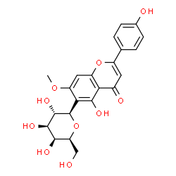 ChemSpider 2D Image | (6R)-2,6-Anhydro-6-[5-hydroxy-2-(4-hydroxyphenyl)-7-methoxy-4-oxo-4H-chromen-6-yl]-D-galactitol | C22H22O10