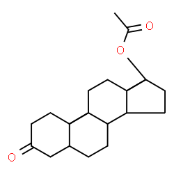 ChemSpider 2D Image | (5alpha,9beta,13alpha,17beta)-3-Oxoandrostan-17-yl acetate | C21H32O3