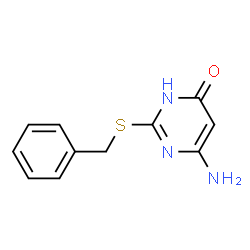 ChemSpider 2D Image | 6-amino-2-(benzylthio)-4-pyrimidinol | C11H11N3OS