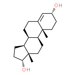 ChemSpider 2D Image | (3alpha,8alpha,17alpha)-Androst-4-ene-3,17-diol | C19H30O2