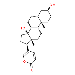ChemSpider 2D Image | (3beta,5beta,9beta)-3,14-Dihydroxybufa-20,22-dienolide | C24H34O4