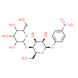 ChemSpider 2D Image | 4-Nitrophenyl 4-O-beta-L-talopyranosyl-beta-L-talopyranoside | C18H25NO13