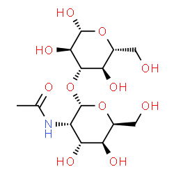 ChemSpider 2D Image | 3-O-(2-Acetamido-2-deoxy-alpha-L-gulopyranosyl)-beta-D-glucopyranose | C14H25NO11