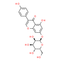 ChemSpider 2D Image | 5-Hydroxy-3-(4-hydroxyphenyl)-4-oxo-4H-chromen-7-yl alpha-D-gulopyranoside | C21H20O10