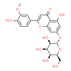 ChemSpider 2D Image | 5-Hydroxy-2-(4-hydroxy-3-methoxyphenyl)-4-oxo-4H-chromen-7-yl alpha-L-talopyranoside | C22H22O11