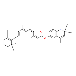 ChemSpider 2D Image | (11cis,13cis)-O~15~-(2,2,4-Trimethyl-1,2-dihydro-6-quinolinyl)retinoic acid | C32H41NO2