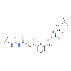 ChemSpider 2D Image | Bis{2-[(isopropylcarbamoyl)amino]-2-oxoethyl} 2,6-pyridinedicarboxylate | C19H25N5O8