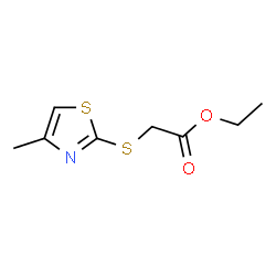 ChemSpider 2D Image | Ethyl [(4-methyl-1,3-thiazol-2-yl)sulfanyl]acetate | C8H11NO2S2