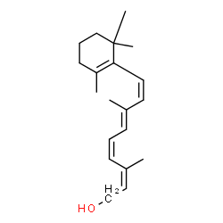 ChemSpider 2D Image | (7cis,11cis,13cis)-Retinol | C20H30O