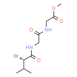 ChemSpider 2D Image | Methyl N-[(2S)-2-bromo-3-methylbutanoyl]glycylglycinate | C10H17BrN2O4