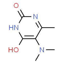 ChemSpider 2D Image | 5-(Dimethylamino)-6-hydroxy-4-methyl-2(1H)-pyrimidinone | C7H11N3O2