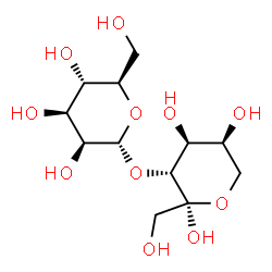 ChemSpider 2D Image | 3-O-alpha-D-Mannopyranosyl-beta-L-fructopyranose | C12H22O11