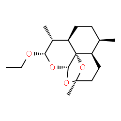 ChemSpider 2D Image | (1R,4R,5R,8R,9R,10S,12S,13S)-10-Ethoxy-1,5,9-trimethyl-11,14,15-trioxatetracyclo[10.2.1.0~4,13~.0~8,13~]pentadecane | C17H28O4