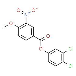 ChemSpider 2D Image | 3,4-Dichlorophenyl 4-methoxy-3-nitrobenzoate | C14H9Cl2NO5
